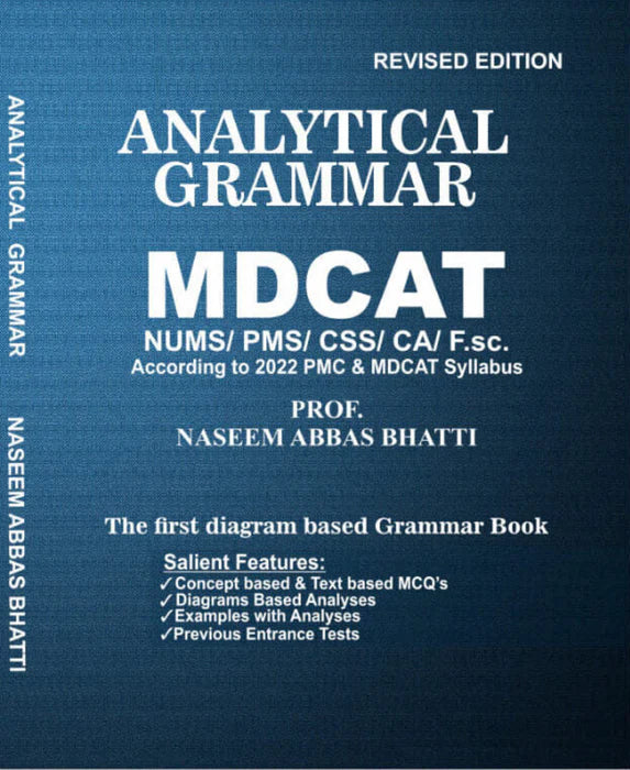 Cover Image for Analytical Grammar For MDCAT CSS PMS by Naseem Abbas Bhatti