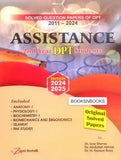 Book cover of 'Solved Question Papers of DPT 2011-2024 Assistance 2nd Year DPT Students' with colorful design elements.