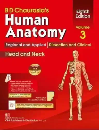 BD Chaurasia's Human Anatomy Volume 3 8th Edition - BOOKS N ARTS