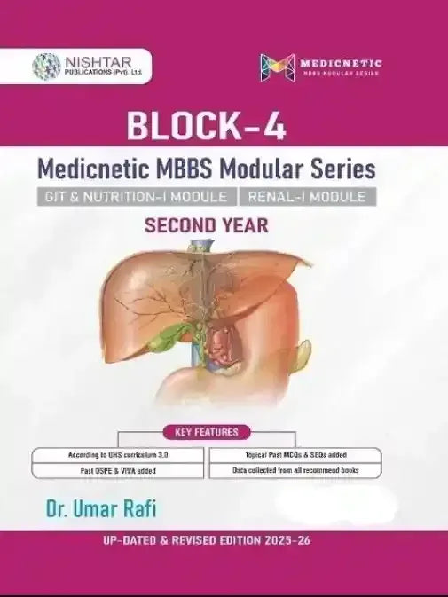 BLOCK 4 MEDICNETIC MBBS Modular Series Past Papers 2nd Year - BOOKS N ARTS
