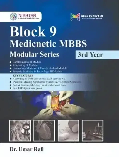 Block 9 Medicnetic MBBS Modular Series 3rd Year by Dr Umar Rafi - BOOKS N ARTS