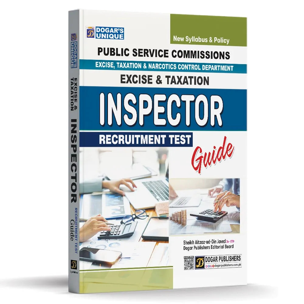 Book cover of 'Inspector Recruitment Test Guide' for Public Service Commissions on a white background