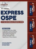 Book cover of 'Express OSPE' with text and graphics on a white and brown background