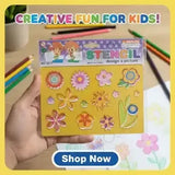 Flower Shape Stencils Set for Children (Design a Flower) - BOOKS N ARTS