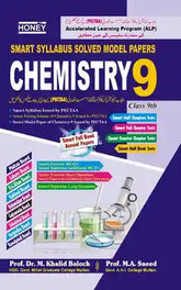 Textbook for Class 9 Chemistry with multiple languages on the cover