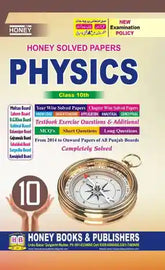 Book cover of 'Honey Solved Papers Physics Class 10th' by Honey Books & Publishers