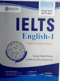 IELTS English course book with Nishtar Publications logo on a white background
