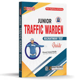 Book titled 'Junior Traffic Warden Recruitment Test Guide' by Dogar Publishers on a white background