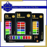 Keep Smiling Watercolor Set In Tin Box 12, 18, 24 & 36 Colors - BOOKS N ARTS
