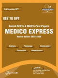 Book cover of 'Key to DPT' by Medico Express with a brown background