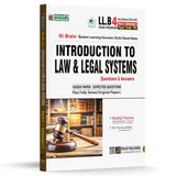 Book titled 'Introduction to Law & Legal Systems' on a white background