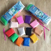 Light Clay Plasticine Modelling Clay Super Light 12 Color - BOOKS N ARTS