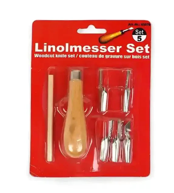 Linolmesser Set Woodcut Knife Set 5PCs - BOOKS N ARTS