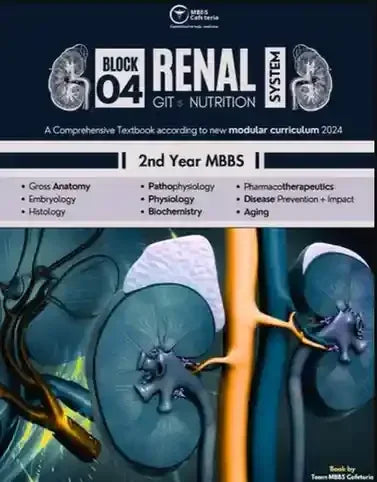 MBBS Cafeteria Block 04 Renal Git Nutrition System 2nd Year MBBS - BOOKS N ARTS