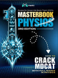 Book cover of 'Masterbook Physics' 3rd Edition by Mentr on a dark background with scientific illustrations.
