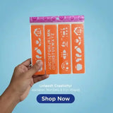 Next 4PCs Ruller Stencils Set for Childrens Pack Of 4 - BOOKS N ARTS