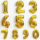 Number (Digits) Foil Balloons for Parties - BOOKS N ARTS