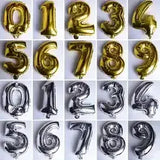 Number (Digits) Foil Balloons for Parties - BOOKS N ARTS