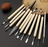 Pottery Clay Sculpting Modelling Tool Set Double-Sided 11PCs - BOOKS N ARTS