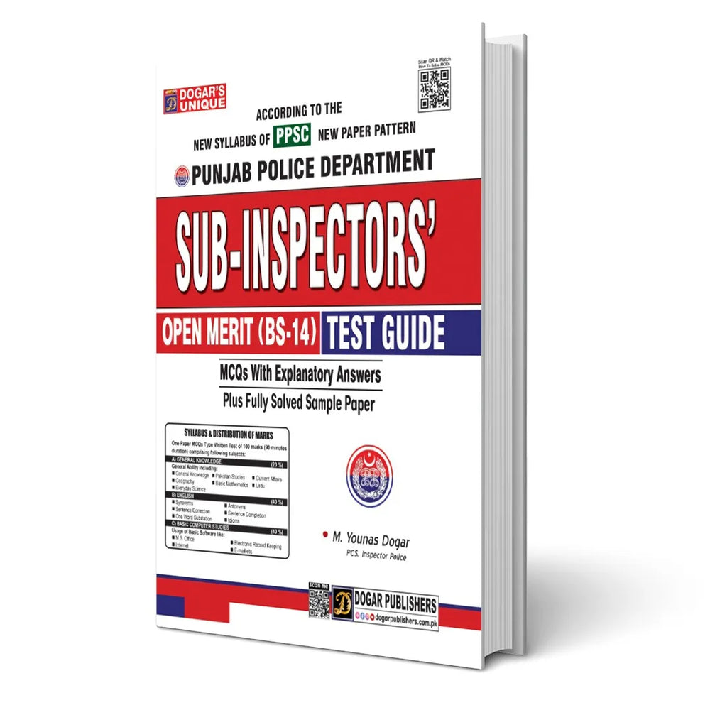 Cover Image for Punjab Police Department Sub-Inspector's Open Merit Test Guide