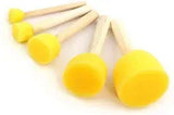 Round Paint Foam Sponge Brush 5PCs - BOOKS N ARTS