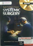 Book titled 'Systemic Surgery' by Saad's Textbook of Surgery with a cover photo of surgeons operating.