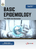 Book cover of 'Basic Epidemiology for BSN 3rd Semester' with a medical theme.