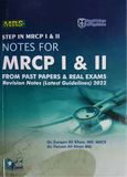 Book cover of 'Step in MRCP I & II Notes for MRCP I & II' with stethoscope and heart monitor image.