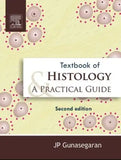 Textbook of Histology: A Practical Guide with histological illustrations on a yellow background