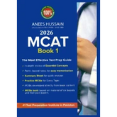 Book titled '2026 MCAT Book 1' by Anees Hussain with a blue cover and white text.