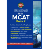 Book cover of '2026 MCAT Book 2' by Anees Hussain with educational text and graphics.