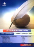 Book cover of 'Academic Writing' with a quill pen on a wooden desk