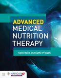 Book cover of 'Advanced Medical Nutrition Therapy' by Kelly Kane and Kathy Prelack with a medical background.