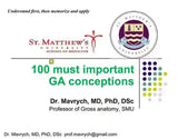 St. Matthew's University School of Medicine presentation slide with text and logos.