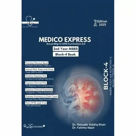 BLOCK-4 Medico Express For 2nd Year MBBS - BOOKS N ARTS 