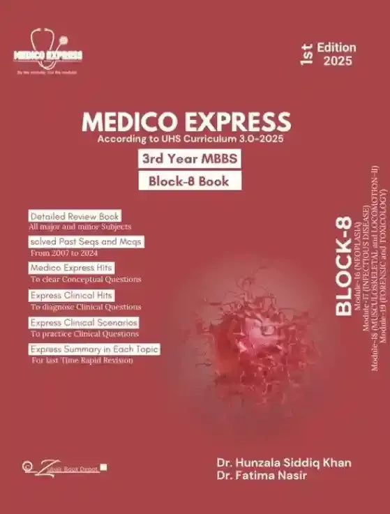 BLOCK 8 Medico Express For 3rd Year MBBS - BOOKS N ARTS 