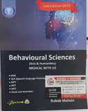 Book cover of 'Behavioural Sciences' by Rubab Mohsin with a blue and red design.