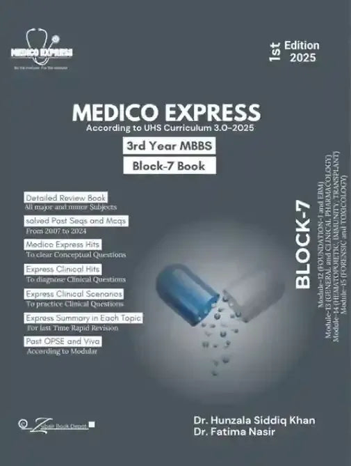 Block 7 Medico Express 3rd Year MBBS - BOOKS N ARTS 