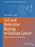 Book cover of 'Cell and Molecular Biology of Ovarian Cancer' with a blue and orange gradient.
