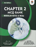 Book titled 'Chapter 2 MCQ Bank Modular Notes & MCQs' with a green and black cover.