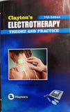 Book titled 'Clayton's Electrotherapy: Theory and Practice' 11th Edition with a cover showing an electrotherapy device.