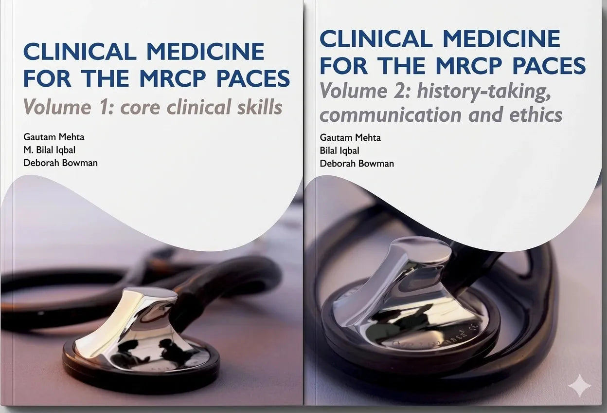 Book Cover Image of Clinical Medicine for the MRCP PACES by Gautam Mehta 2Vol Set  