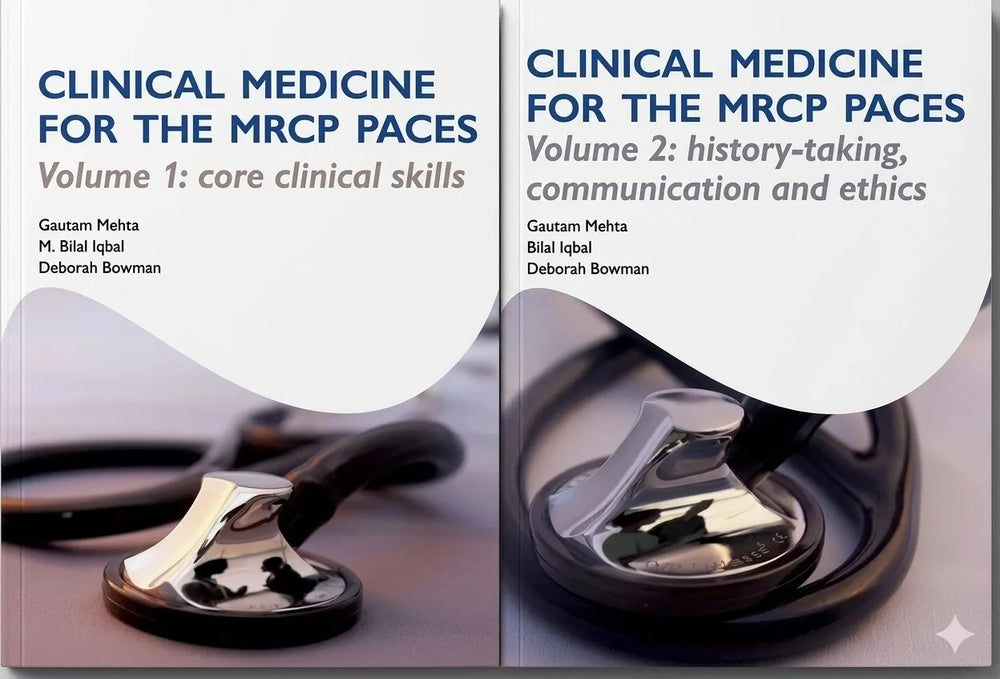 Book Cover Image of Clinical Medicine for the MRCP PACES by Gautam Mehta 2Vol Set  