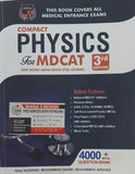Book titled 'Compact Physics for MDCAT' on a dark background