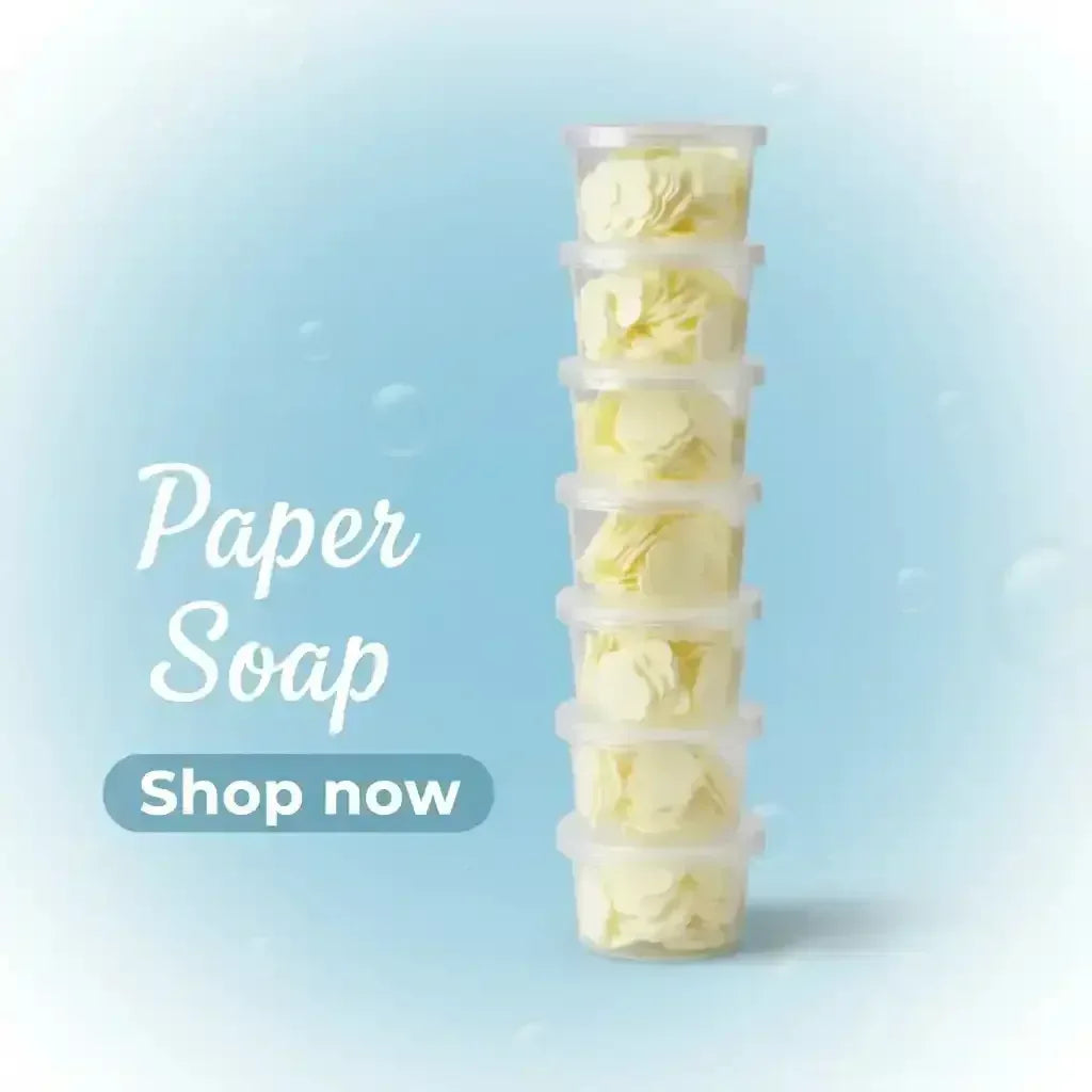 Disposable Paper Soap Flakes for Hand Wash Pack of 12 - BOOKS N ARTS 