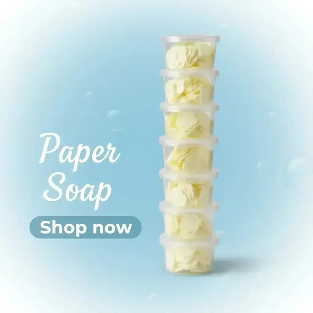 Disposable Paper Soap Flakes for Hand Wash Pack of 12 - BOOKS N ARTS 