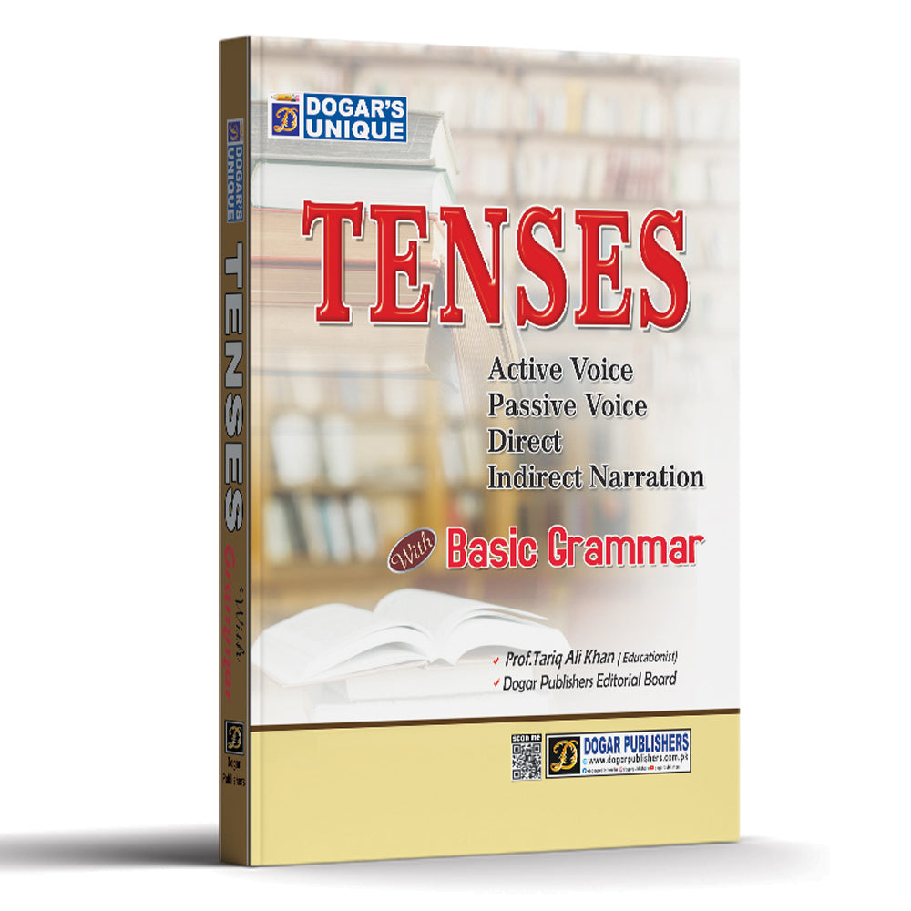 Book titled 'Tenses' by Dogar's Publishers on a white background