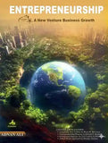 Book cover of 'Entrepreneurship: A New Venture Business Growth' by Adnan Ali with a green Earth and cityscape.