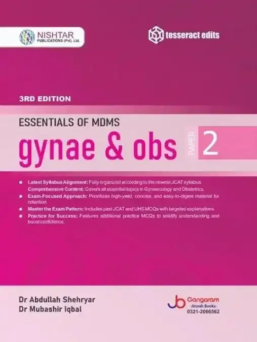 Essentials of MDMS Gyne & Obs Paper 2 New 3rd Edition - BOOKS N ARTS 