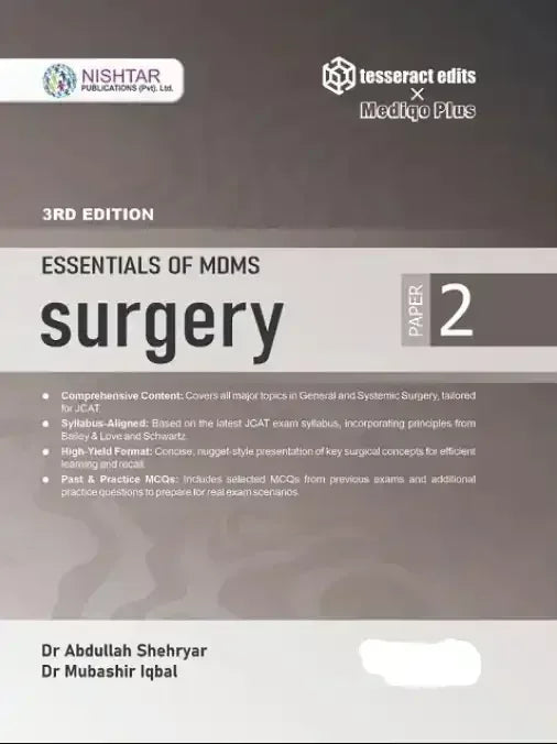 Essentials of MDMS Surgery Paper 2 New 3rd Edition - BOOKS N ARTS 